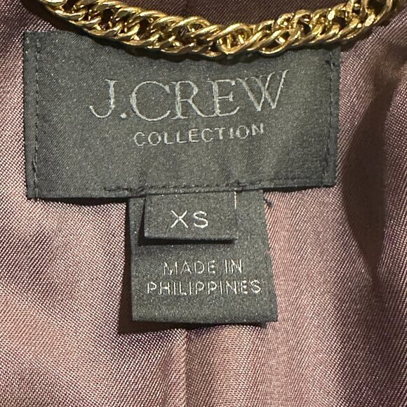 J.Crew Faux Fur Leopard Animal Print 4 Button Pea Coat - Picture 4 of 8